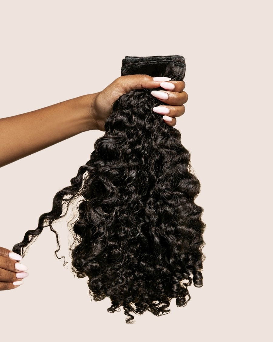 Curly clip in hair extensions