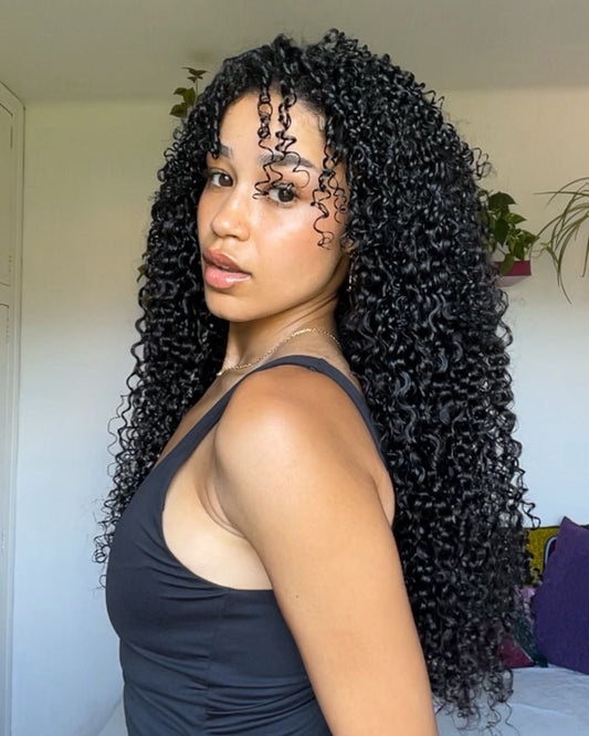 Curly clip in hair extensions